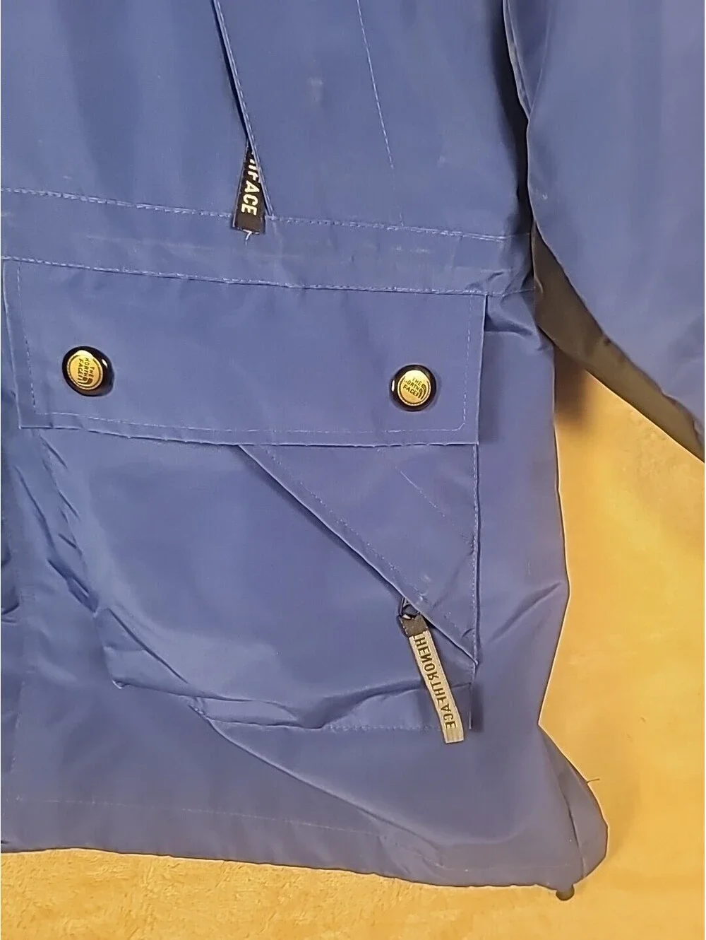 The Northface Gore Blue Tex Zip Up Jacket Size Medium